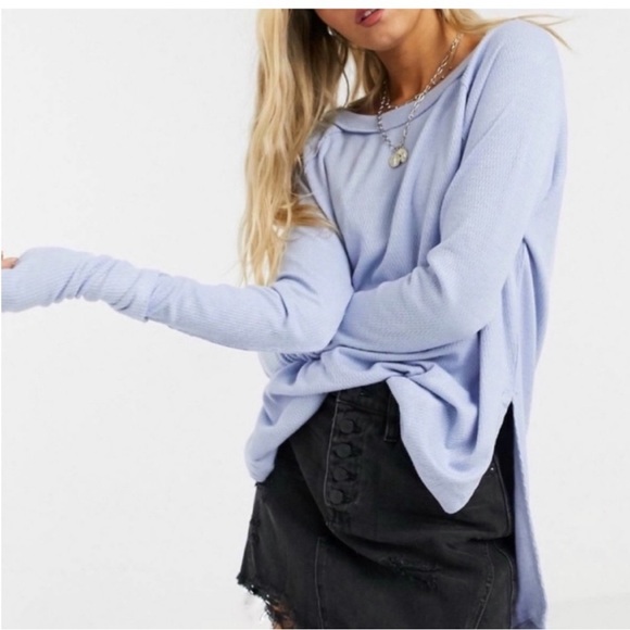 🧶NWT FREE PEOPLE WAFFLE KNIT 🧶 TOP 🔝 🧶 - Picture 3 of 6